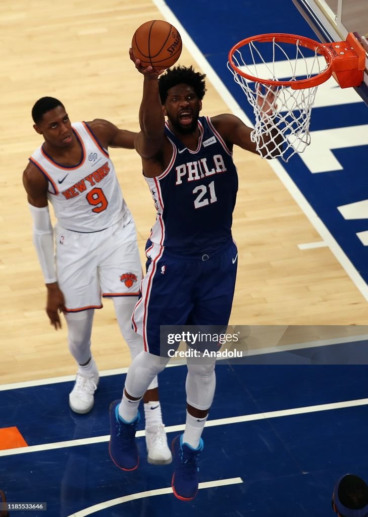 NBA: NY Knicks vs Philadelphia 76ers