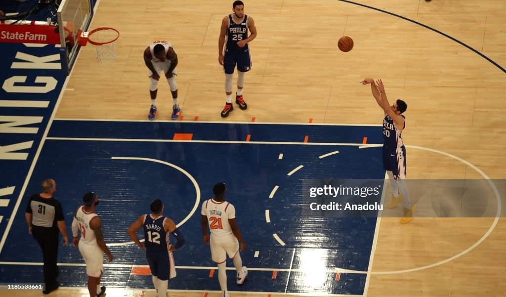 NBA: NY Knicks vs Philadelphia 76ers