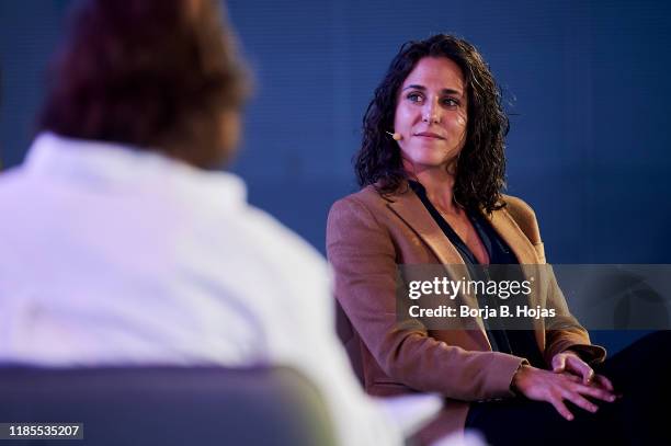 Soccer player Vero Boquete attends the 'Los Estereotipos Están Para Romperlos' meeting organized by El Pais newspaper on November 04, 2019 in Madrid,...