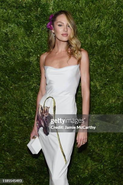 Candice Swanepoel attends the CFDA / Vogue Fashion Fund 2019 Awards at Cipriani South Street on November 04, 2019 in New York City.