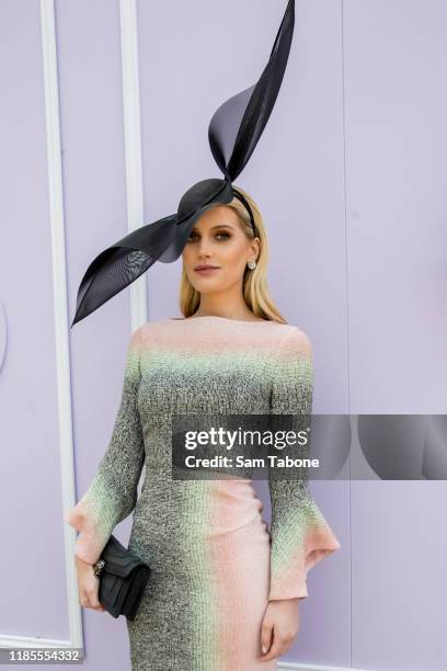 Kitty Spencer attends Melbourne Cup Day at Flemington Racecourse on November 05, 2019 in Melbourne, Australia.