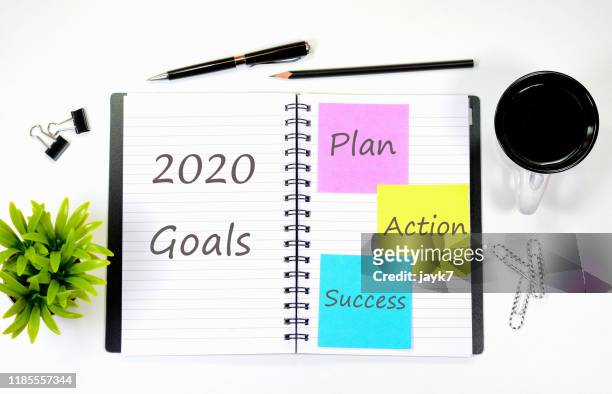 2020 goals - new year new you 2019 stock pictures, royalty-free photos & images