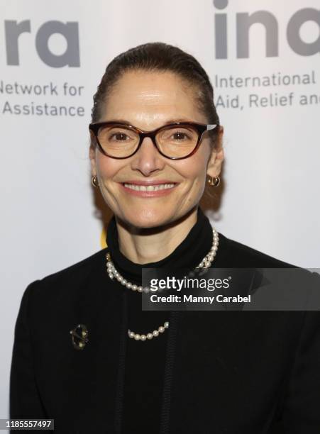 Mary Elizabeth Mastrantonio attends "Songs For Syria" at WP Theater on November 04, 2019 in New York City.