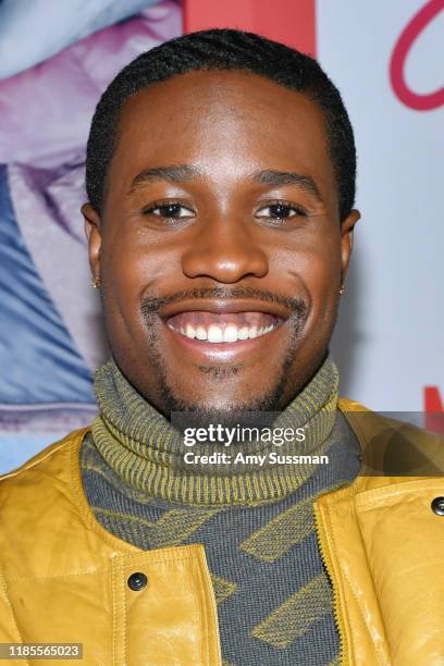 Shameik Moore attends the premiere of Netflix's "Let It Snow" at Pacific Theatres at The Grove on November 04, 2019 in Los Angeles, California.