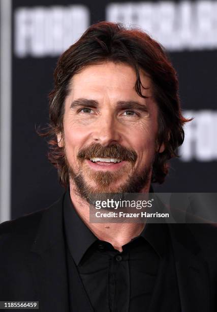 Christian Bale attends the Premiere Of FOX's "Ford V Ferrari" at TCL Chinese Theatre on November 04, 2019 in Hollywood, California.