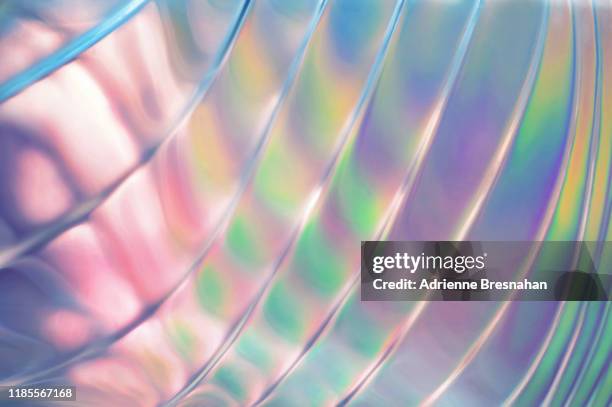 holographic tones on metal - foil material stock-fotos und bilder