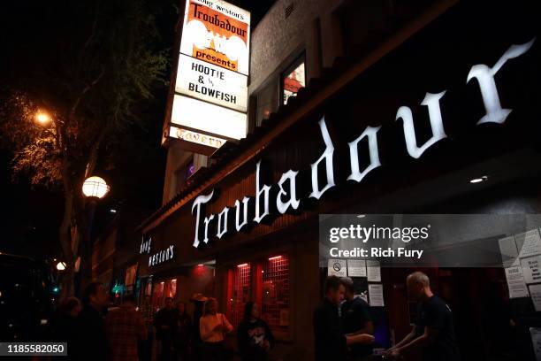 View of outdoor atmosphere during Hootie & the Blowfish at The Troubadour on November 04, 2019 in Los Angeles, California.