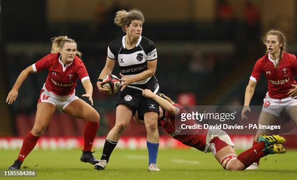 Barbarian's Jenny Murphy during the International match at the Principality Stadium, Cardiff.