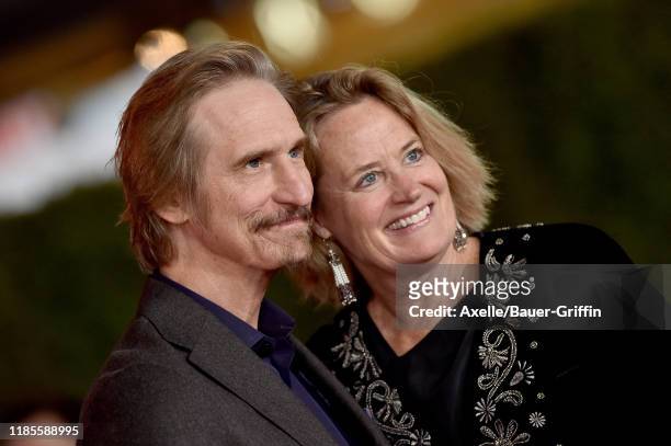 Ray McKinnon and Lisa Blount attend the Premiere of FOX's "Ford v Ferrari" at TCL Chinese Theatre on November 04, 2019 in Hollywood, California.
