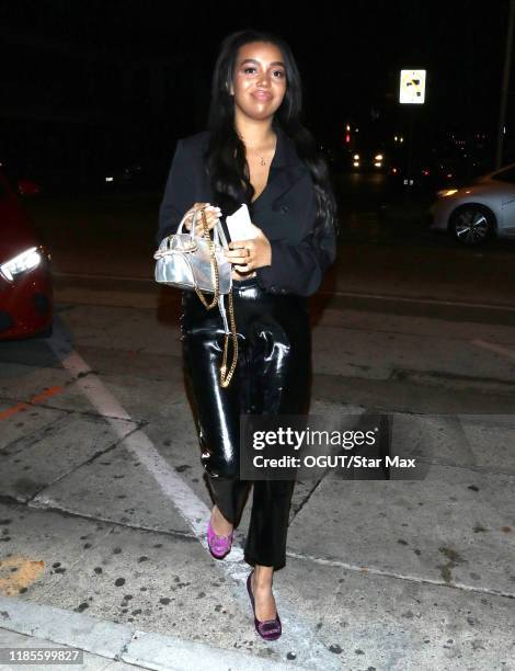 China Anne McClain is seen on November 29, 2019 in Los Angeles, California.