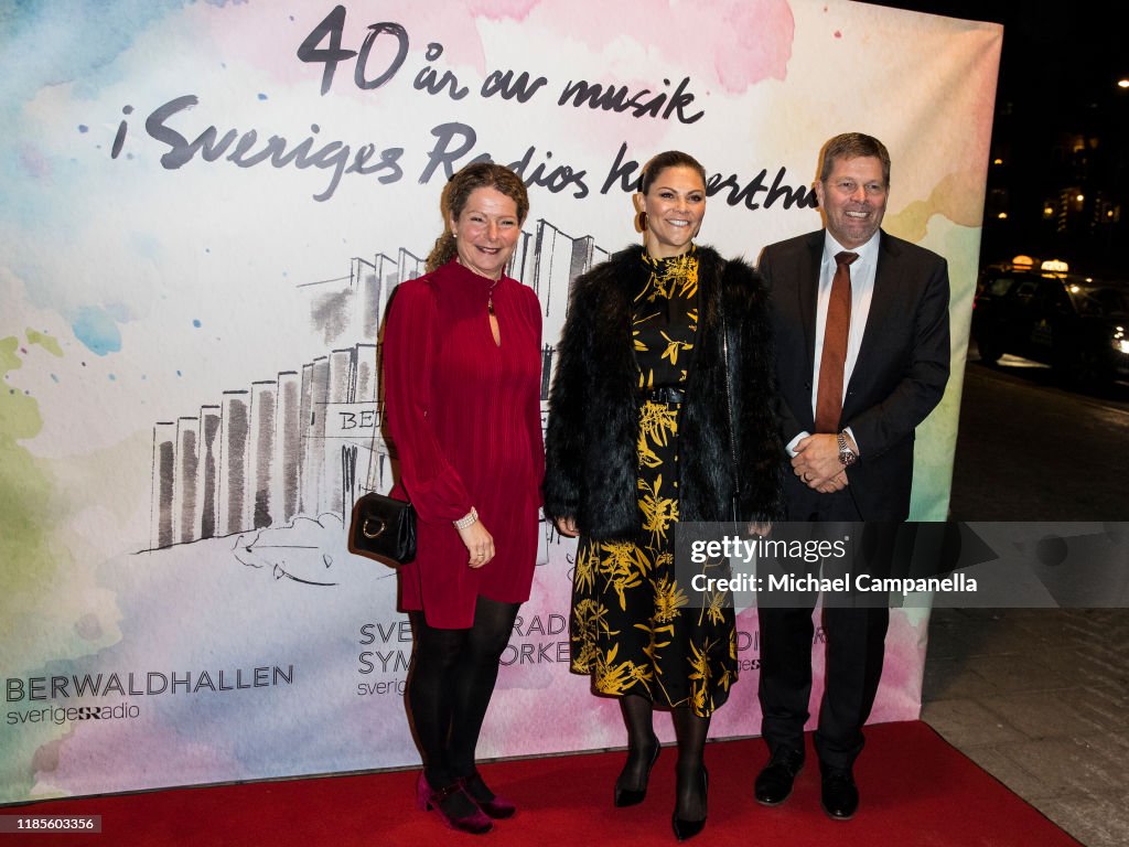 Crown Princess Victoria Of Sweden Attends A Concert In Stockholm