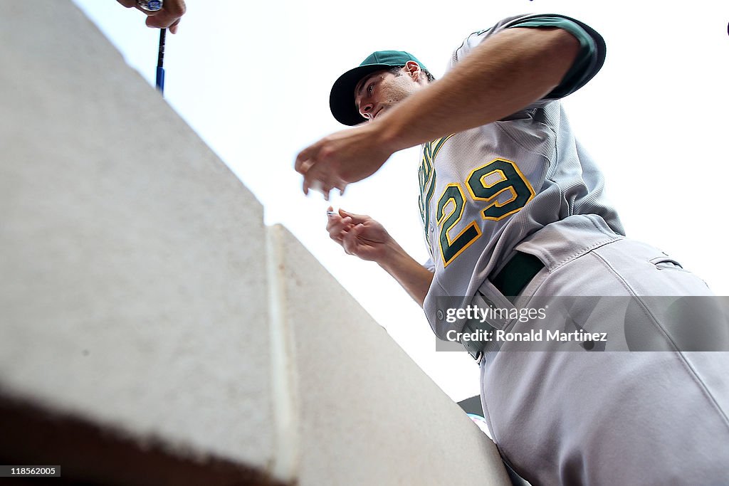 Oakland Athletics v Texas Rangers