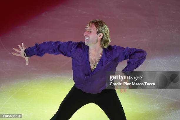 Evgeni Plushenko of Russia performs during the Golden Skate Awards on November 30, 2019 in Milan, Italy.