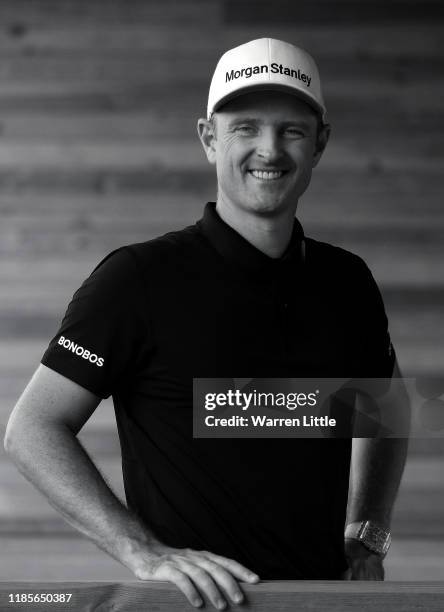 Justin Rose of England poses for a portrait ahead of the Turkish Airlines Open at The Montgomerie Maxx Royal on November 05, 2019 in Antalya, Turkey.