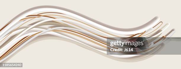 fluent motion - fibre cable stock illustrations
