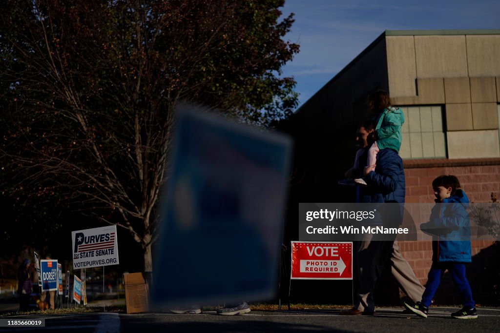 Voters Head To The Polls On Election Day