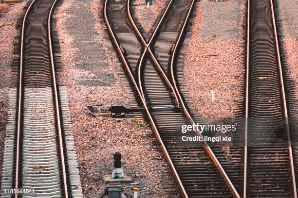 Train Reroute Tracks Changing Railroad Tracks Photos and Premium High Res Pictures - Getty ...