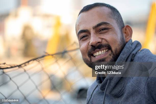 portrait of syrian man - syrian refugee stock pictures, royalty-free photos & images