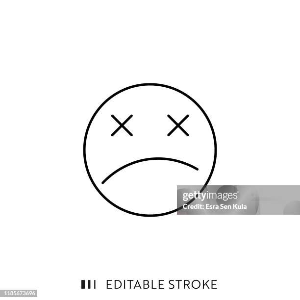 404 error page icon with editable stroke and pixel perfect. - mental illness infographic stock illustrations
