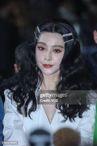 Actress Fan Bingbing attends Chris by Christopher Bu 2020 S/S Collection Show on November 4, 2019 in Beijing, China.