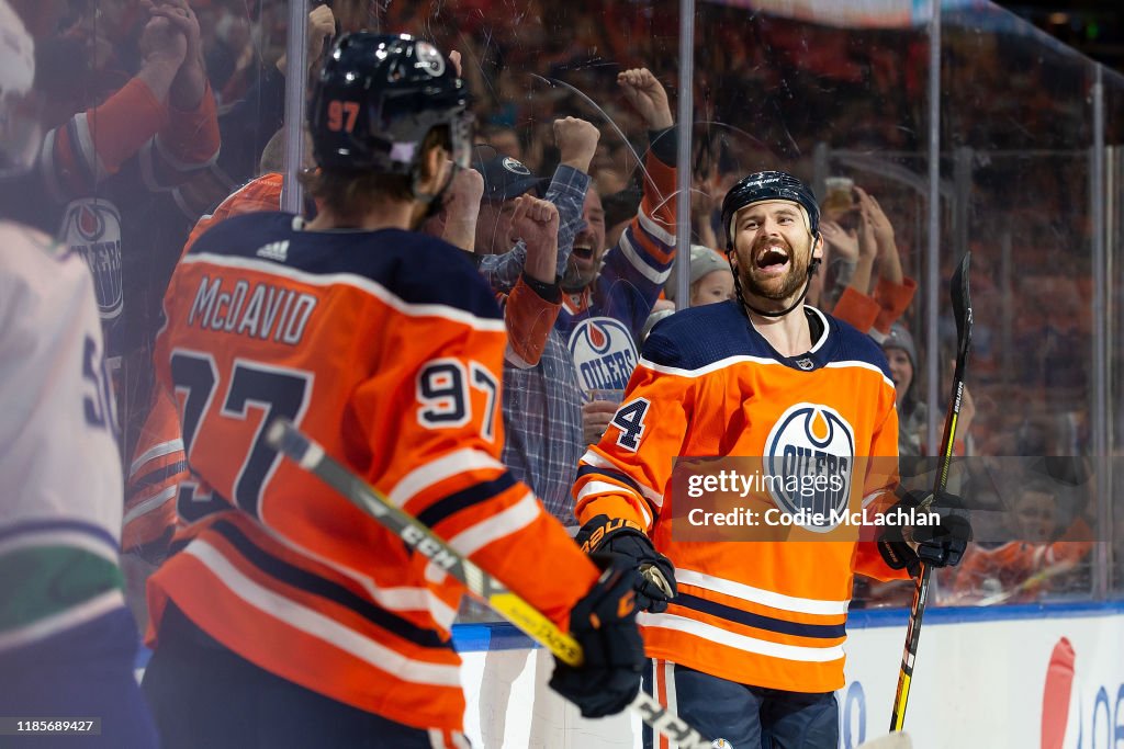 Vancouver Canucks v Edmonton Oilers