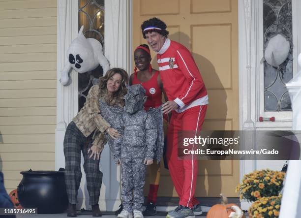 Mayor Bill de Blasio and First Lady Chirlane McCray host a Halloween Party for children at Gracie Mansion in New York City, October 25, 2019.