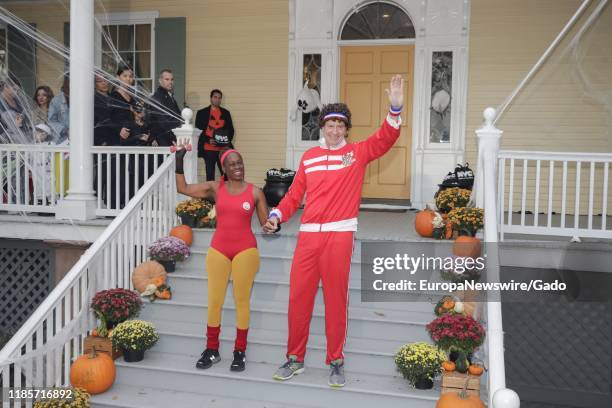 Mayor Bill de Blasio and First Lady Chirlane McCray host a Halloween Party for children at Gracie Mansion in New York City, New York, October 25,...