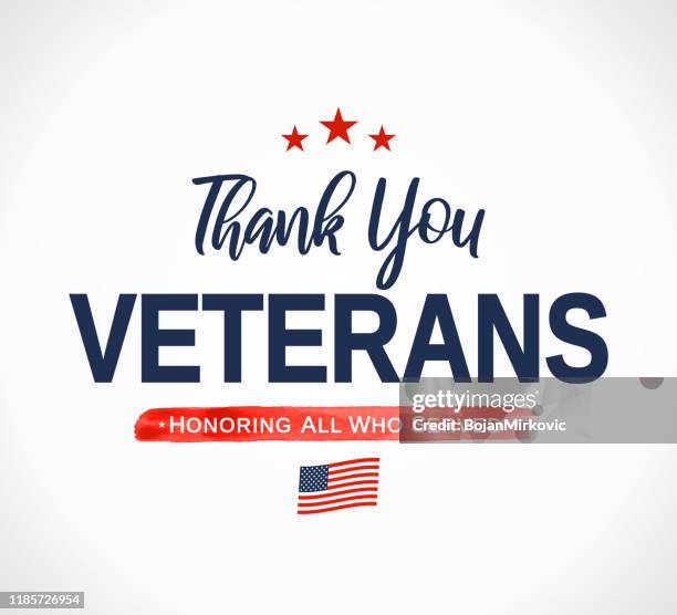stockillustraties, clipart, cartoons en iconen met dank u veteranen kaart. ter ere van alle die gediend. veteranen dag. vector - getal 11