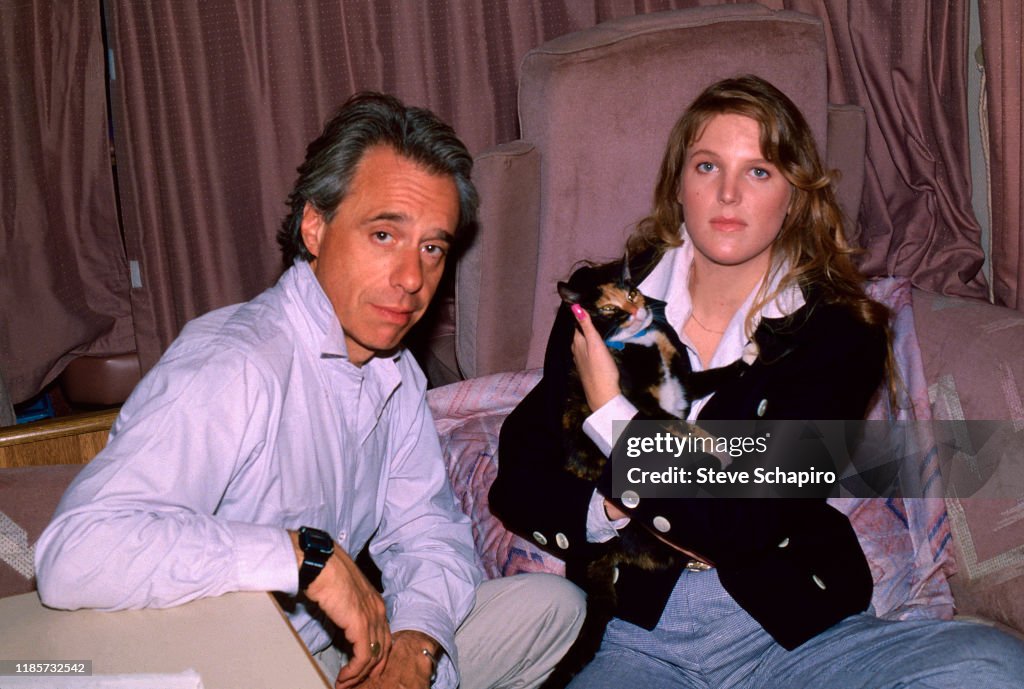 Portrait Of Bogdanovich, Stratten, & A Cat