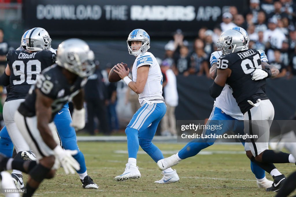 Detroit Lions v Oakland Raiders