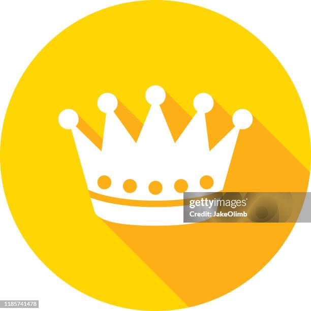 crown icon silhouette - crown icon stock illustrations