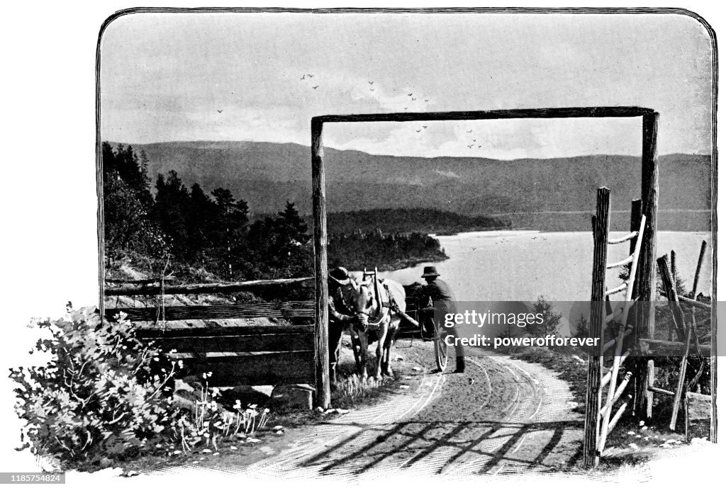Hardangervidda Mountain Plateau in Hordaland, Norway - 19th Century