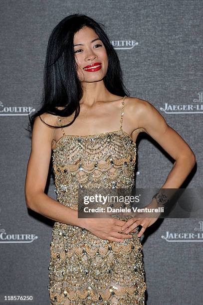 Vanessa Mae attends the Jaeger-LeCoultre Party at the Teatro alle Tese during the 67th Venice International Film Festival on September 6, 2010 in...