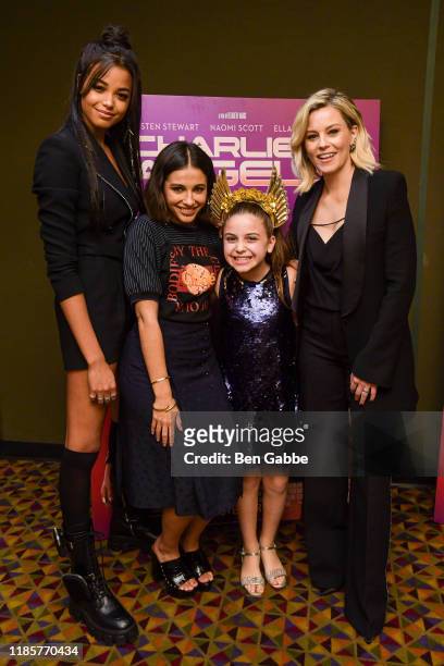 Ella Balinska, Naomi Scott, Liv Simone Goldberg and actress/filmmaker Elizabeth Banks attend a Charlie's Angels VIP Screening Hosted by Elizabeth...