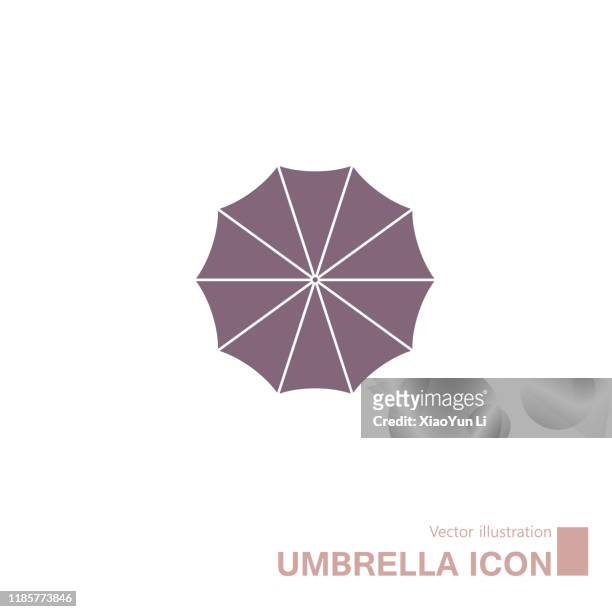 vector drawn umbrella icon. - umbrella logo stock illustrations