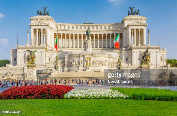 altar of the fatherland, rome, italy - altare della patria stock pictures, royalty-free photos & images