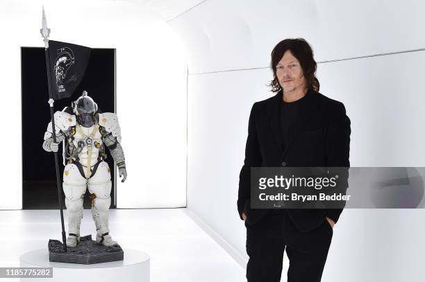 Norman Reedus attends Fractured Worlds: The Art of DEATH STRANDING on November 05, 2019 in New York City.