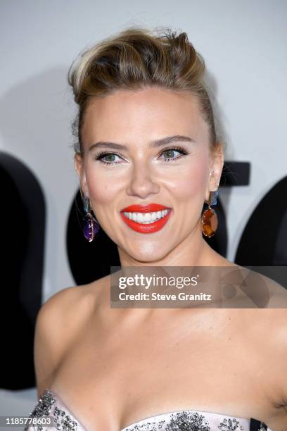 Scarlett Johansson attends the Premiere of Netflix's "Marriage Story" at DGA Theater on November 05, 2019 in Los Angeles, California.