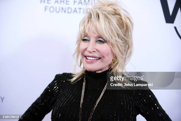Dolly Parton attends We Are Family Foundation honors Dolly Parton & Jean Paul Gaultier at Hammerstein Ballroom on November 05, 2019 in New York City.