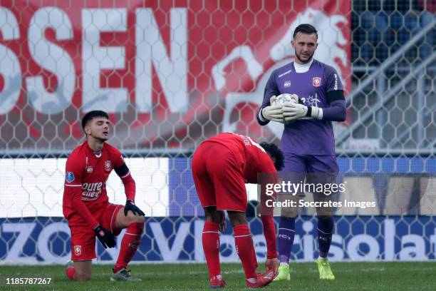 Joel Drommel of FC Twente during the Dutch Eredivisie match between Fc Twente v Ajax at the De Grolsch Veste on December 1, 2019 in Enschede...