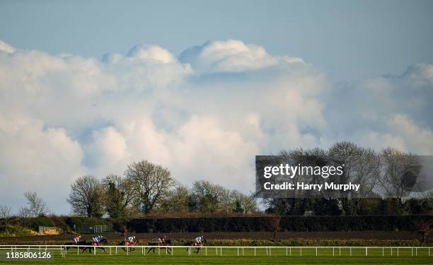 Meath , Ireland - 1 December 2019; A general view of the field during the BARONERACING.COM Hatton's Grace Hurdle on Day 2 of the Fairyhouse Winter...