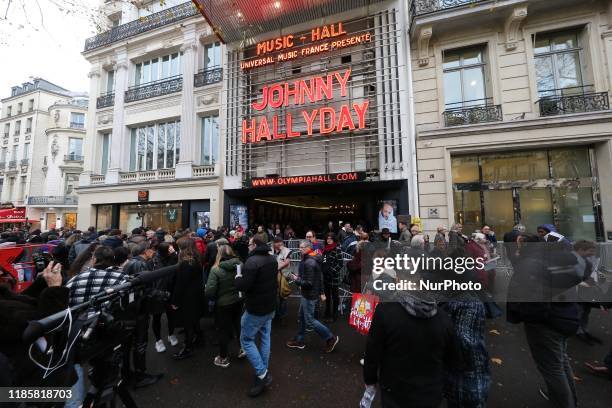 Tribute was paid to French singer Johnny Hallyday at the Olympia Hall in Paris, France, on December 1 almost two years after the death of this legend...
