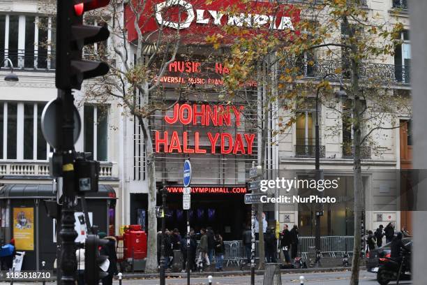 Tribute was paid to French singer Johnny Hallyday at the Olympia Hall in Paris, France, on December 1 almost two years after the death of this legend...