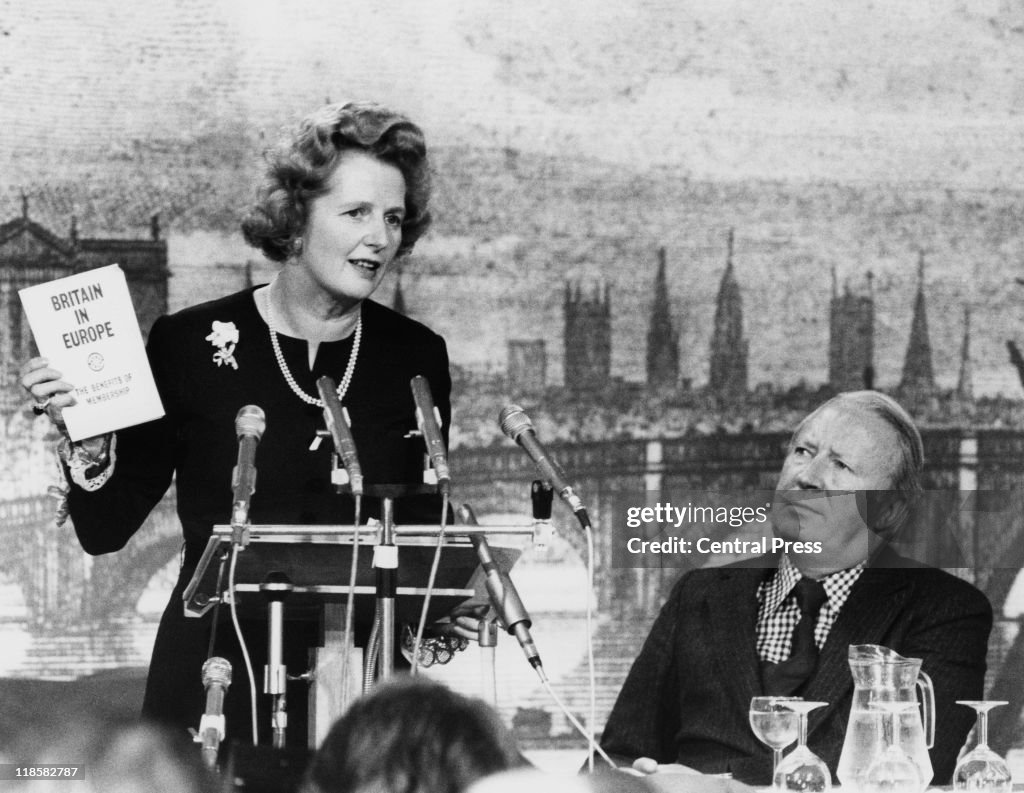 Thatcher Speaks On Europe