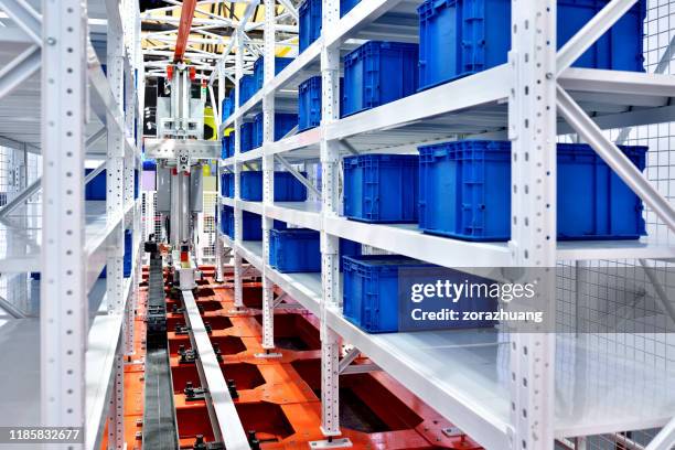 modern distribution warehouse - big data storage stock pictures, royalty-free photos & images