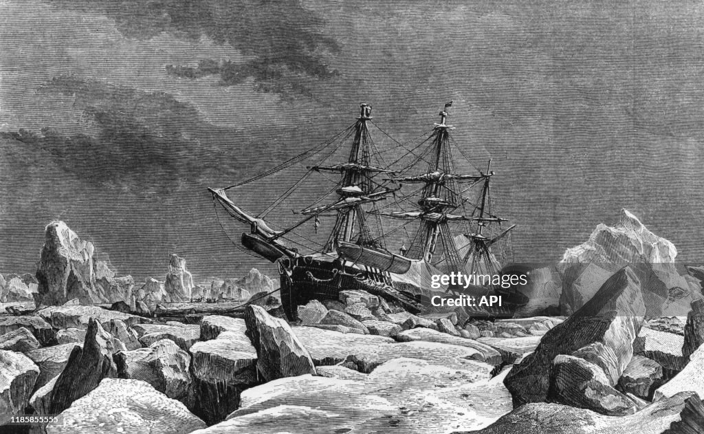 Le HMS Terror coincé dans les glaces de l'Arctique