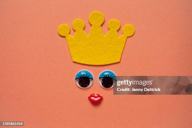 queen face - googly eyes stock pictures, royalty-free photos & images