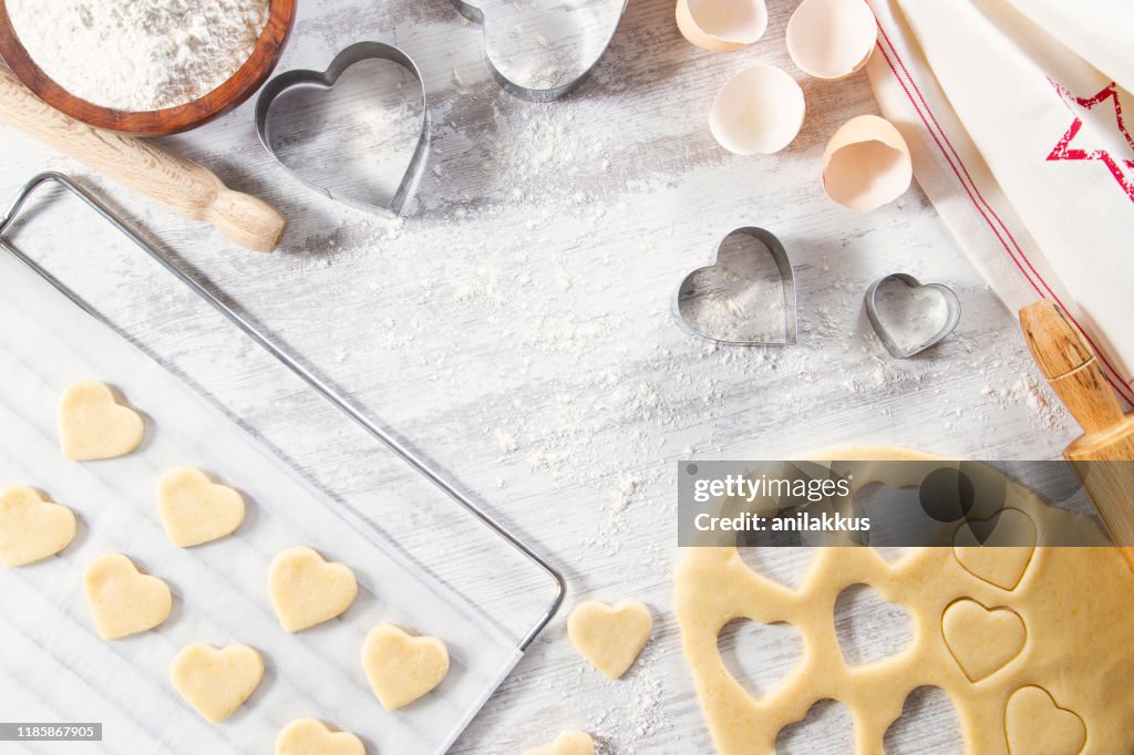 Making of Heart Shaped Cookies