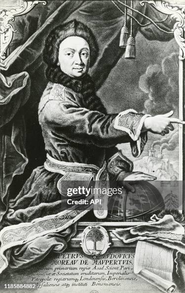 Portrait du philosophe français Pierre Louis Moreau de Maupertuis