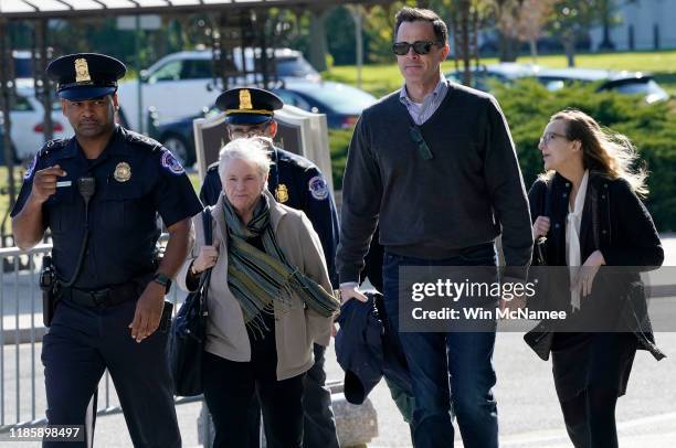 Timothy Morrison , Russia and Europe Director for the National Security Council, is escorted into the U.S. Capitol, on November 6, 2019 in...